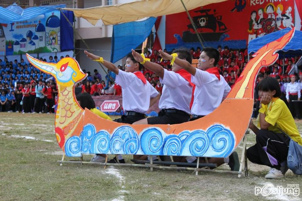 เชียร์ลีดเดอรื คณะ ณอยุธย พานพิทยคมสี เหลือง