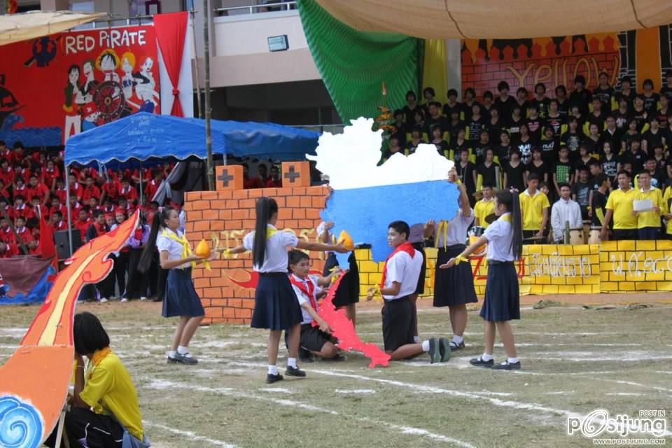 เชียร์ลีดเดอรื คณะ ณอยุธย พานพิทยคมสี เหลือง