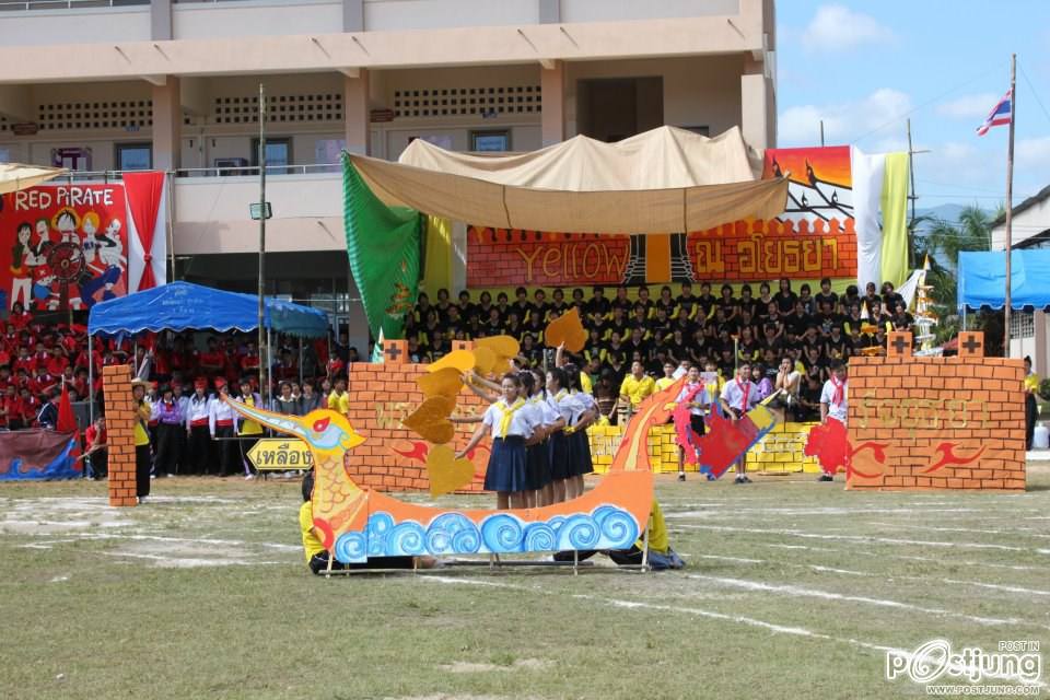 เชียร์ลีดเดอรื คณะ ณอยุธย พานพิทยคมสี เหลือง