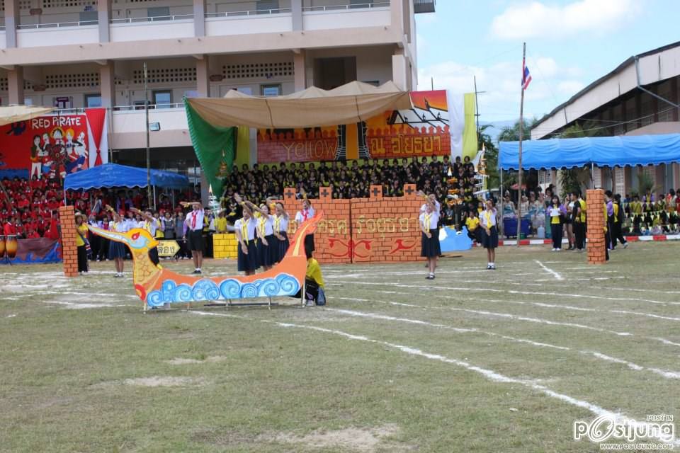 เชียร์ลีดเดอรื คณะ ณอยุธย พานพิทยคมสี เหลือง