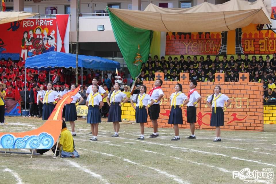 เชียร์ลีดเดอรื คณะ ณอยุธย พานพิทยคมสี เหลือง