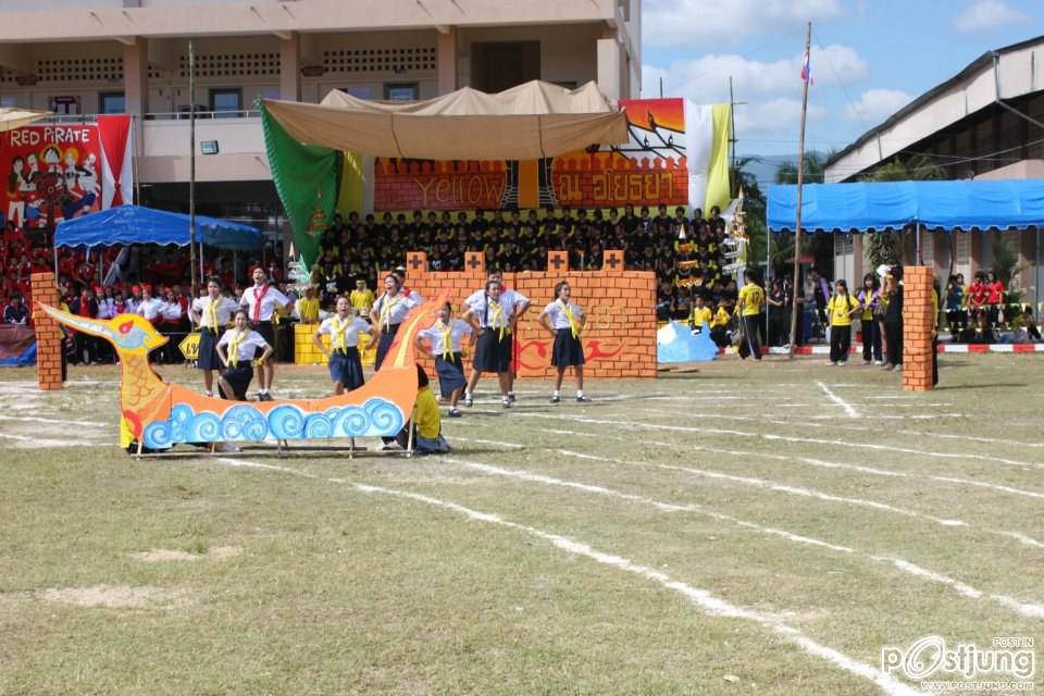 เชียร์ลีดเดอรื คณะ ณอยุธย พานพิทยคมสี เหลือง