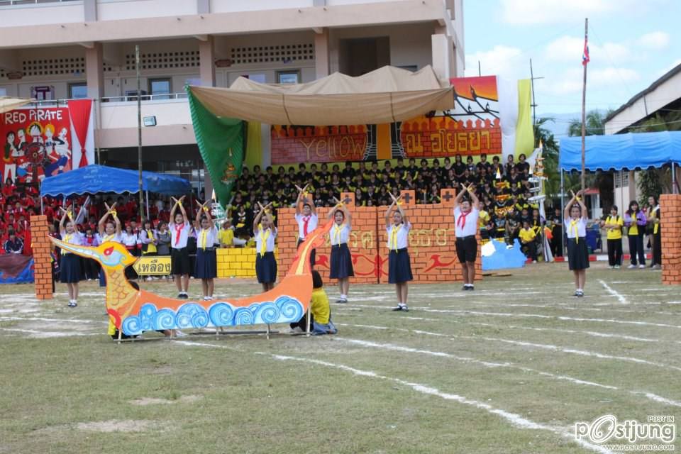 เชียร์ลีดเดอรื คณะ ณอยุธย พานพิทยคมสี เหลือง