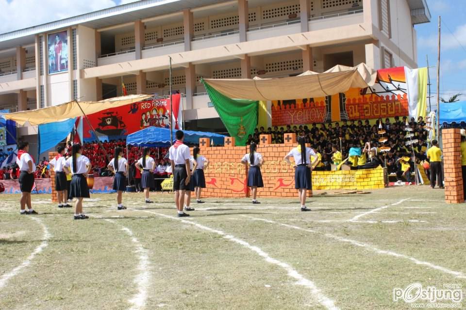 เชียร์ลีดเดอรื คณะ ณอยุธย พานพิทยคมสี เหลือง