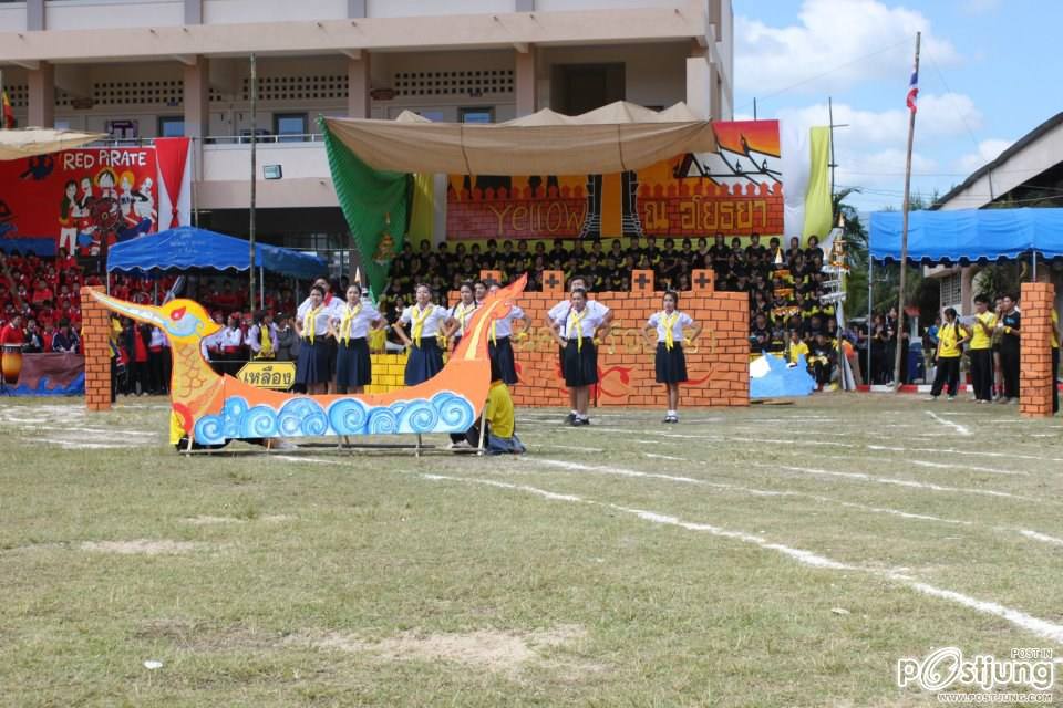 เชียร์ลีดเดอรื คณะ ณอยุธย พานพิทยคมสี เหลือง