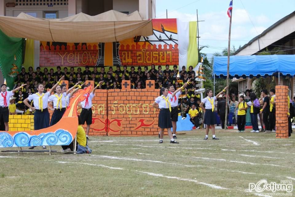 เชียร์ลีดเดอรื คณะ ณอยุธย พานพิทยคมสี เหลือง