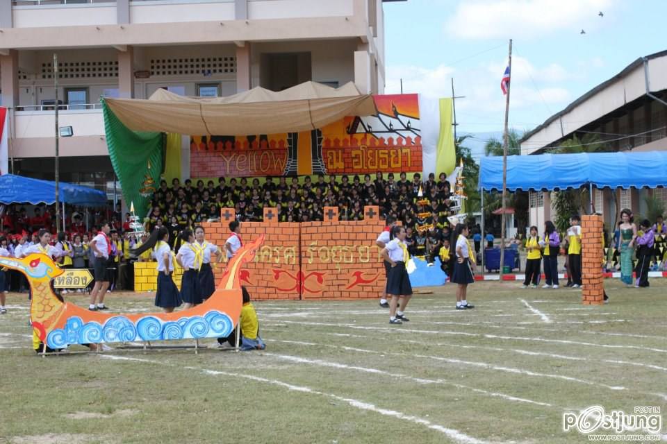 เชียร์ลีดเดอรื คณะ ณอยุธย พานพิทยคมสี เหลือง