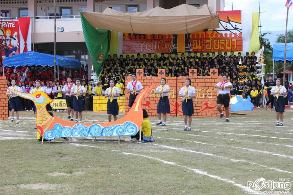 เชียร์ลีดเดอรื คณะ ณอยุธย พานพิทยคมสี เหลือง