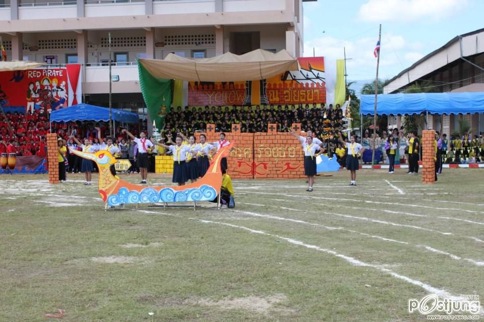 เชียร์ลีดเดอรื คณะ ณอยุธย พานพิทยคมสี เหลือง