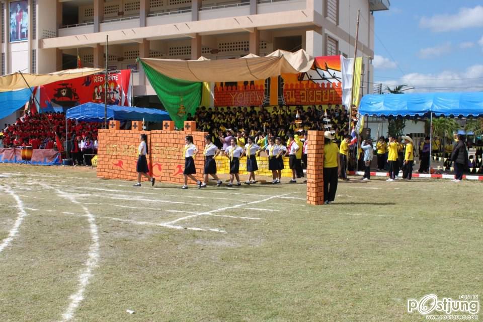 เชียร์ลีดเดอรื คณะ ณอยุธย พานพิทยคมสี เหลือง