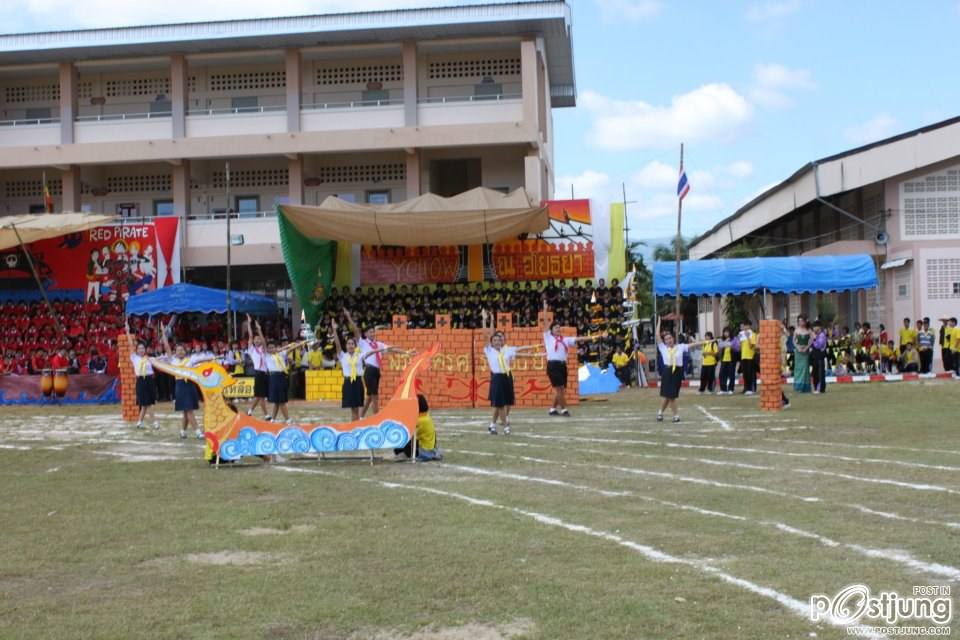 เชียร์ลีดเดอรื คณะ ณอยุธย พานพิทยคมสี เหลือง