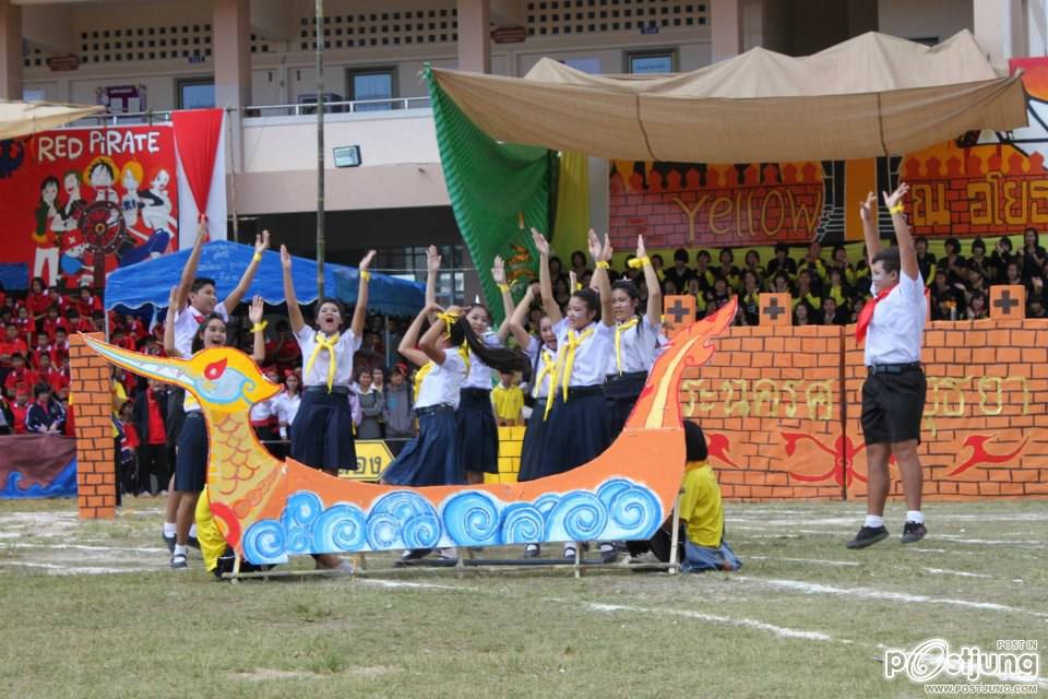 เชียร์ลีดเดอรื คณะ ณอยุธย พานพิทยคมสี เหลือง