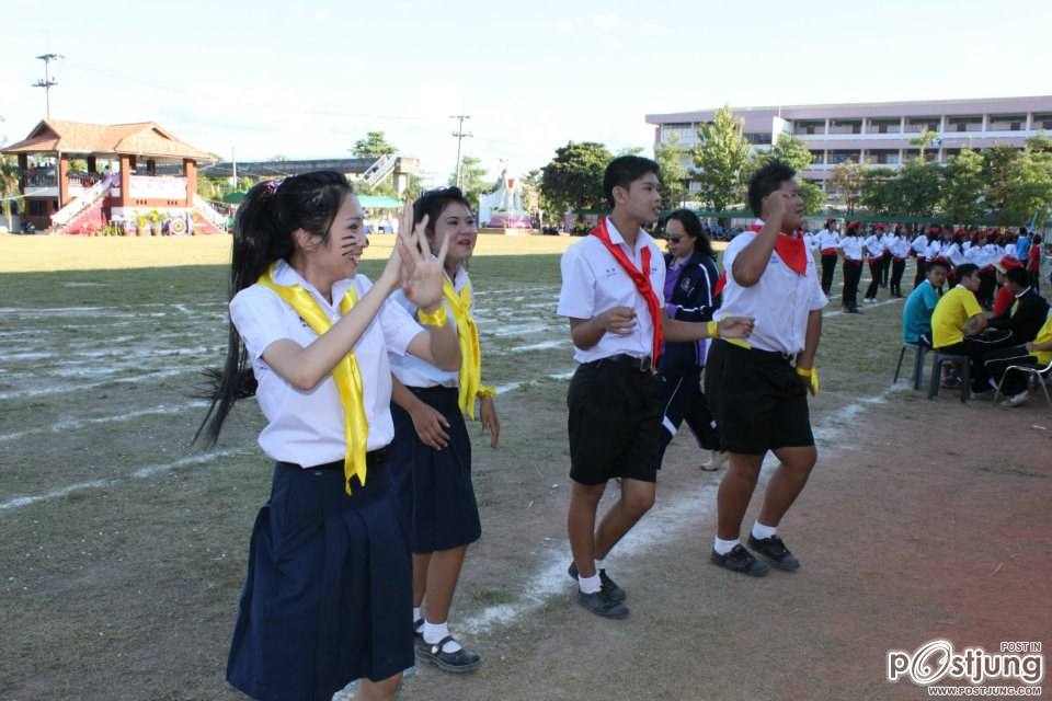 เชียร์ลีดเดอรื คณะ ณอยุธย พานพิทยคมสี เหลือง