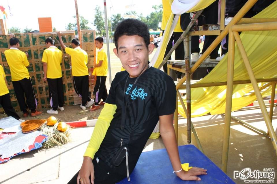 เชียร์ลีดเดอรื คณะ ณอยุธย พานพิทยคมสี เหลือง