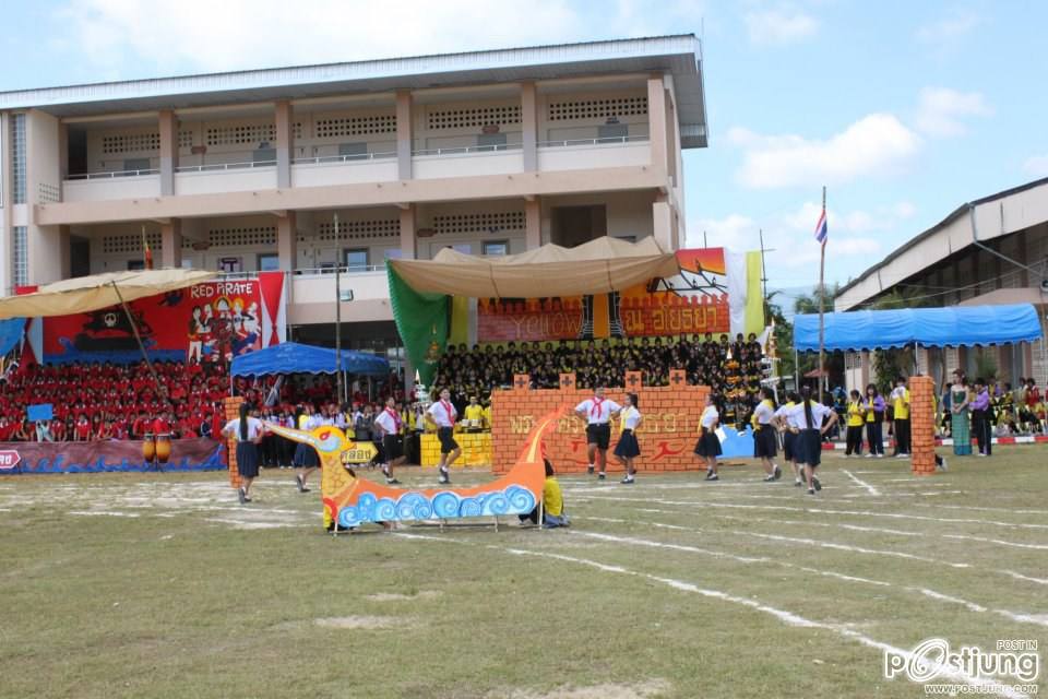 เชียร์ลีดเดอรื คณะ ณอยุธย พานพิทยคมสี เหลือง