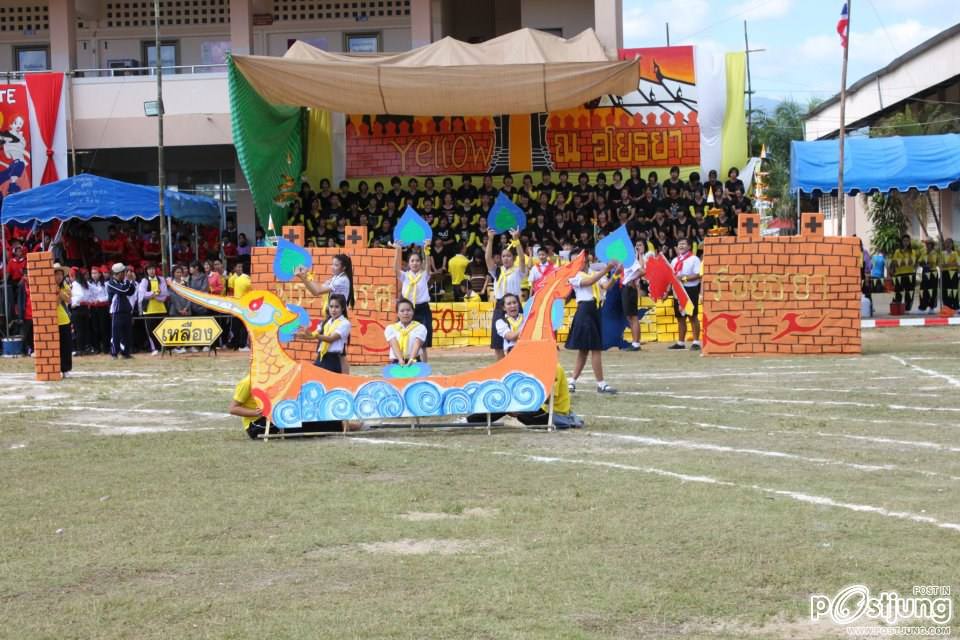 เชียร์ลีดเดอรื คณะ ณอยุธย พานพิทยคมสี เหลือง