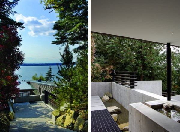 Contemporary Courtyard Design invites nature in .