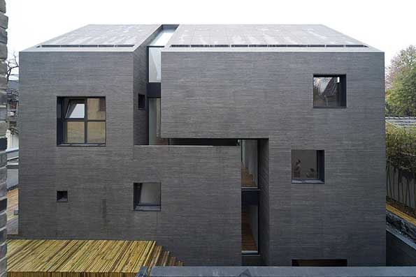 Concrete Urban Design in China imitates brick