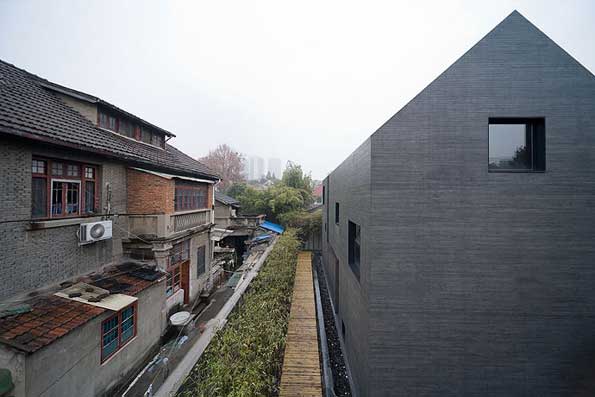 Concrete Urban Design in China imitates brick