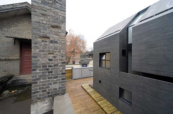 Concrete Urban Design in China imitates brick