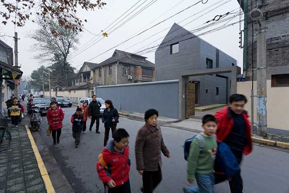 Concrete Urban Design in China imitates brick