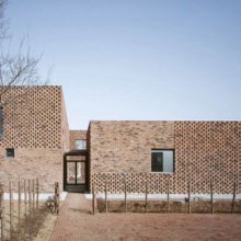 Modern Brick Home Design in China brings an innovative twist to tradition