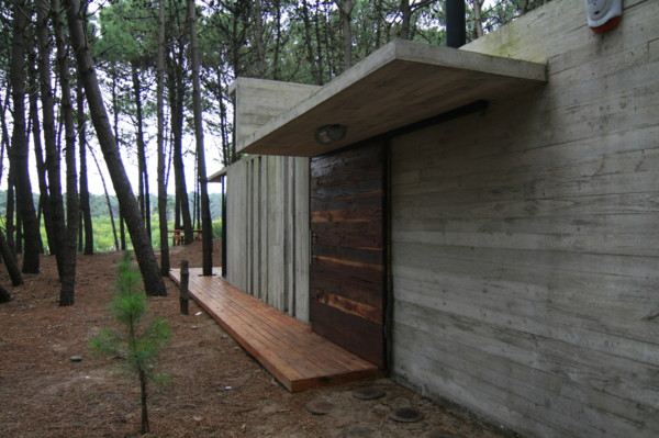 Vacation House Design - rustic concrete cottage built for minimal maintenance