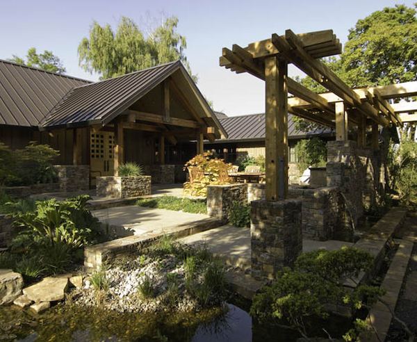 Stone Exterior House with Natural Wood Interiors Appeals to the Nature-Lover