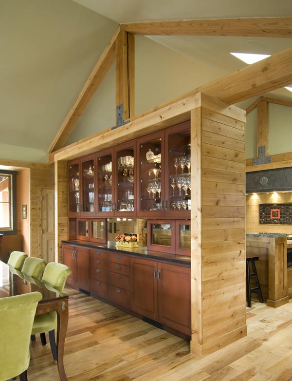 Stone Exterior House with Natural Wood Interiors Appeals to the Nature-Lover