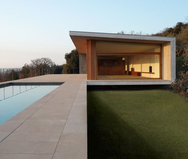Sandstone House Design - a European style house overlooking Italian countryside