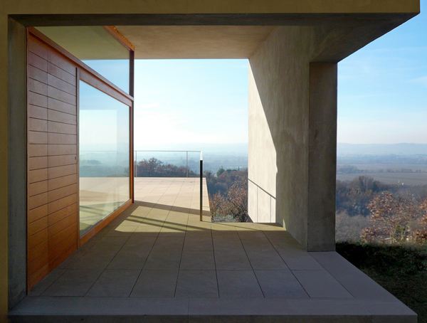 Sandstone House Design - a European style house overlooking Italian countryside