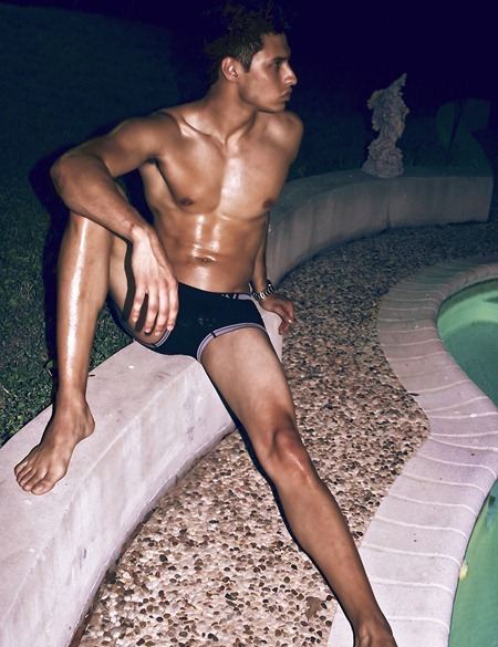 MASCULINE DOSAGE: EDGAR CHAVEZ IN "POOL DAZE" BY PHOTOGRAPHER TROY WISE