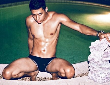 MASCULINE DOSAGE: EDGAR CHAVEZ IN "POOL DAZE" BY PHOTOGRAPHER TROY WISE