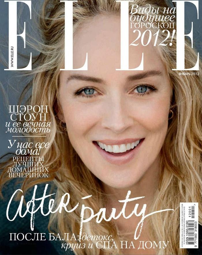 Sharon Stone @ Elle Russia January 2012