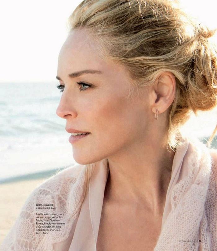 Sharon Stone @ Elle Russia January 2012
