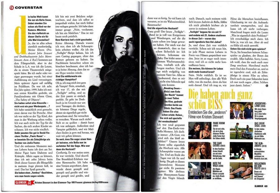 Kristen Stewart @ Glamour Germany December 2011