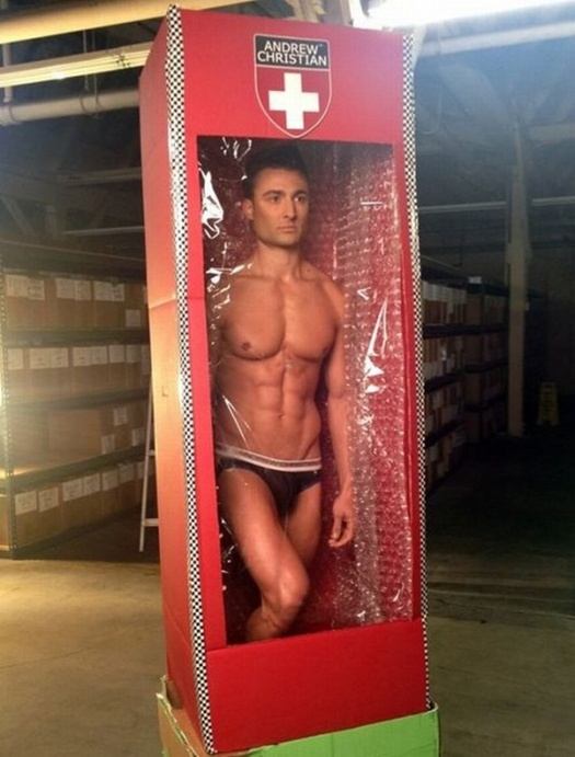 Sexy Santa and the Andrew Christian Doll Factory