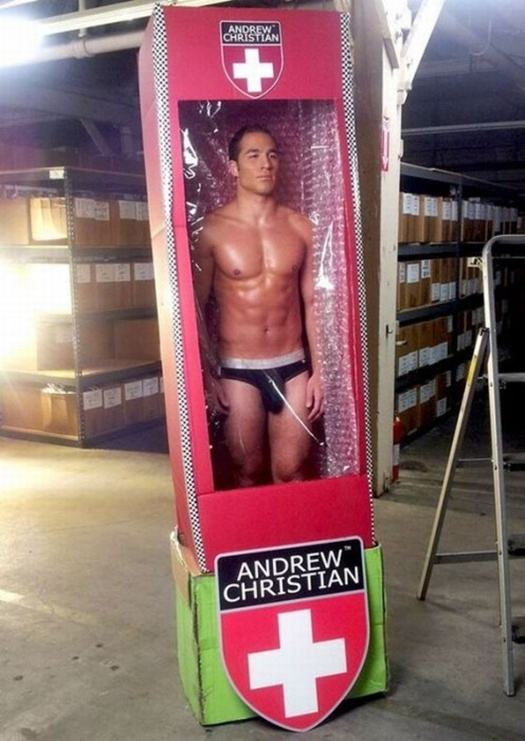 Sexy Santa and the Andrew Christian Doll Factory