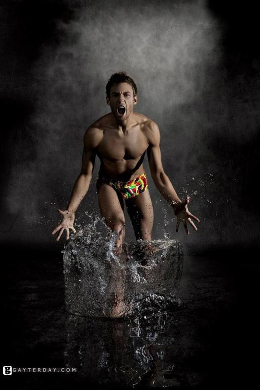 โฆษณา กางเกงว่ายน้ำ Funky Trunks ของ นักโดดน้ำเกย์หล่อ