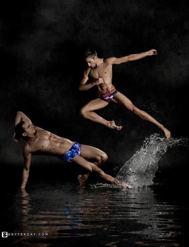 โฆษณา กางเกงว่ายน้ำ Funky Trunks ของ นักโดดน้ำเกย์หล่อ