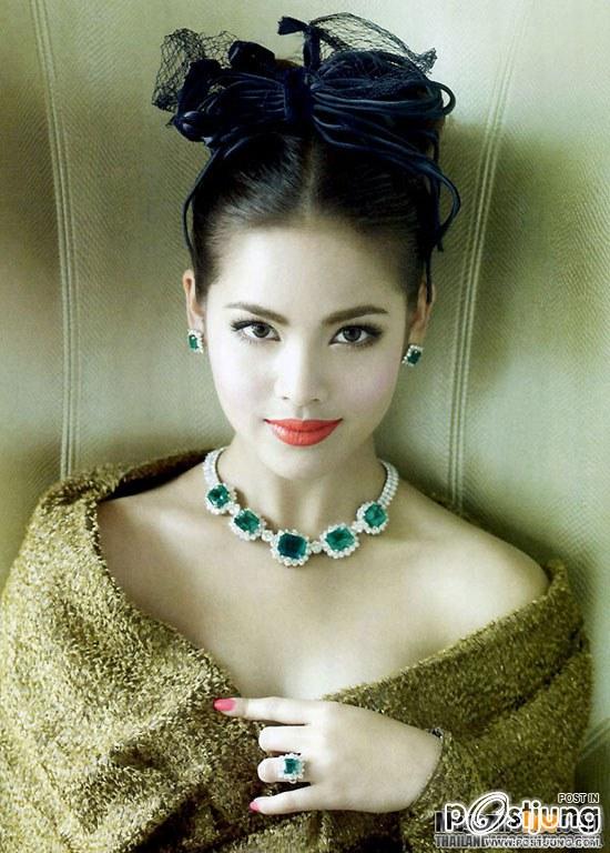 แฟชั่น โฉมเฉิดเลิศลักษณ์ งามพักตร์มณีแจ่ม ญาญ่า อุรัสยา ภาพแฟชั่น จาก นิตยสาร พลอยแกมเพชร