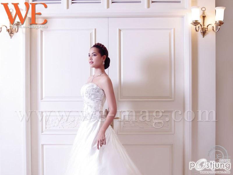 ญาญ่า อุรัสยา ในชุด เจ้าสาวแสนหวาน ภาพแฟชั่น จาก นิตยสาร WE