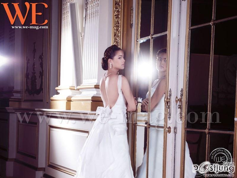 ญาญ่า อุรัสยา ในชุด เจ้าสาวแสนหวาน ภาพแฟชั่น จาก นิตยสาร WE