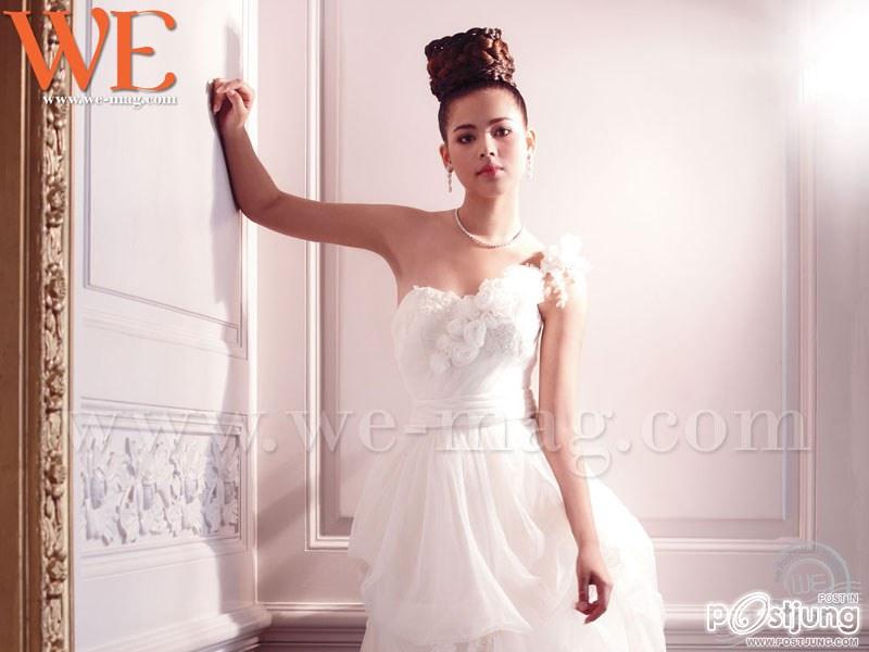 ญาญ่า อุรัสยา ในชุด เจ้าสาวแสนหวาน ภาพแฟชั่น จาก นิตยสาร WE