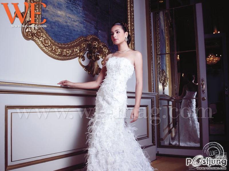 ญาญ่า อุรัสยา ในชุด เจ้าสาวแสนหวาน ภาพแฟชั่น จาก นิตยสาร WE