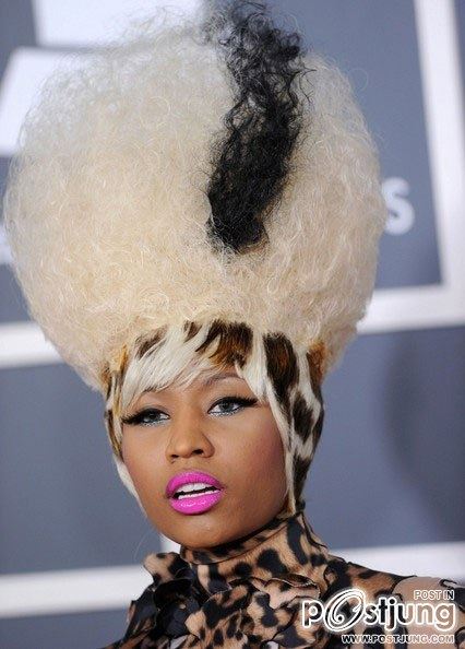 ทรงผมสุดเก๋แบบอย่าได้แคร์จาก Nicki Minaj