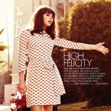 ELLE MAGAZINE: FELICITY JONES IN  HIGH FELICITY  BY PHOTOGRAPHER LAURA SCIACOVELLI