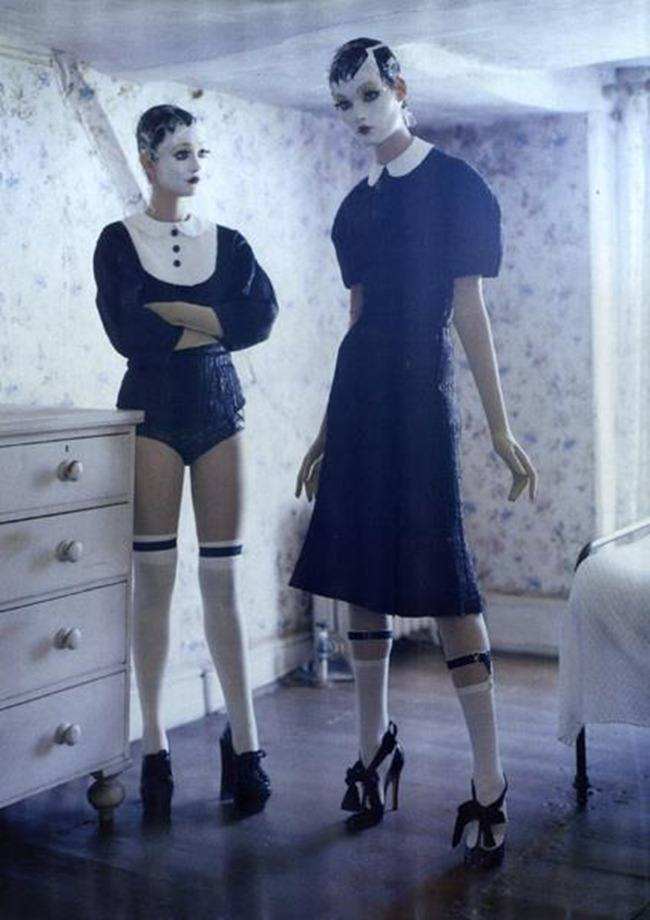 VOGUE ITALIA: KIRSI PYRHONEN & AUDREY MARNAY IN "MECHANICAL DOLLS" BY PHOTOGRAPHER TIM WALKER