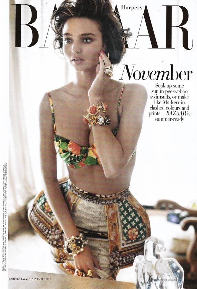 HARPER'S BAZAAR AUSTRALIA: MIRANDA KERR IN "MRS BLOOM" BY PHOTOGRAPHER SIMON LEKIAS