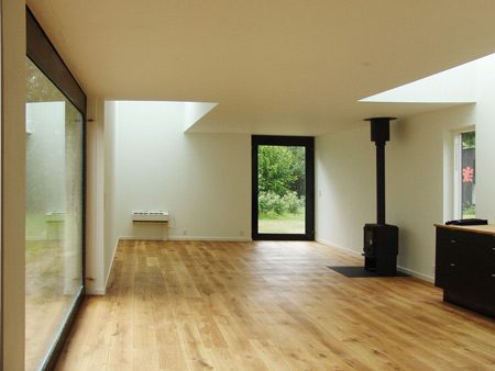 Simple Small House Design in Denmark offers plenty of space and light